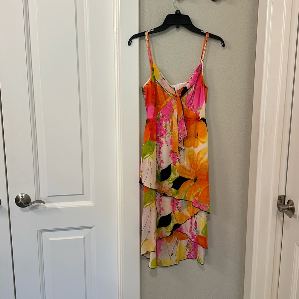 Colorful sleeveless sun dress